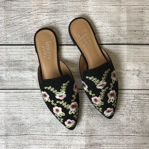 Franco Sarto | Embroidered Mule Flats